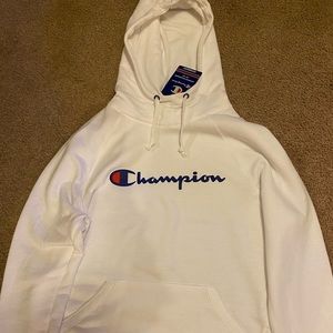 White Champion Hoodie